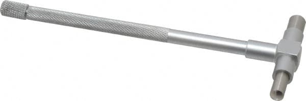 Value Collection - 1-1/4 to 2-1/8 Inch, 5.85 Inch Overall Length, Telescoping Gage - 5 Inch Long Handle, Hardened Tool Steel, Satin Chrome Finish - Americas Industrial Supply