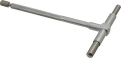 Value Collection - 2-1/8 to 3-1/2 Inch, 5.85 Inch Overall Length, Telescoping Gage - 5 Inch Long Handle, Hardened Tool Steel, Satin Chrome Finish - Americas Industrial Supply