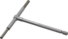 Value Collection - 3-1/2 to 6 Inch, 5.85 Inch Overall Length, Telescoping Gage - 5 Inch Long Handle, Hardened Tool Steel, Satin Chrome Finish - Americas Industrial Supply