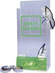 PRO-SAFE - 35 Pair Cabinet with Individual Compartments, Acrylic Safety Glasses and Goggles Dispenser - 15-3/4 Inch Wide x 16 Inch High x 4 Inch Deep, Table and Wall Mount - Americas Industrial Supply