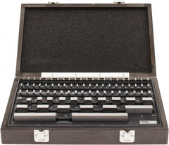 Value Collection - 81 Piece, 0.05 to 4", Economy Grade, Steel Gage Block Set - Rectangular, 0.00005" Tolerance - Americas Industrial Supply