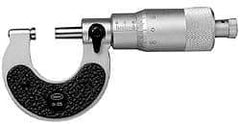Mahr - 50 to 75mm Range, 0.01mm Graduation, Mechanical Outside Micrometer - Ratchet Stop Thimble, Accurate to 5µm - Americas Industrial Supply