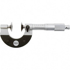 Mahr - 0 to 20mm, 0.01mm Graduation, Ratchet Stop Thimble, Mechanical Disc Micrometer - 4 micro m Accuracy, 25mm Disc, Steel - Americas Industrial Supply