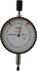 Mahr - 10mm Range, 0-10 Dial Reading, 0.1mm Graduation Dial Drop Indicator - 50mm Dial - Americas Industrial Supply