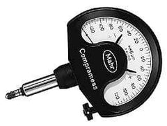 Mahr - 0.0001 Inch Graduation, 0.005 Inch Max Measurement, Dial Comparator Gage - 1 N Force, 0.1 Inch Overtravel, White - Americas Industrial Supply