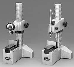 Mahr - Cast Iron (Base), T-Shaped Base, Comparator Gage Stand - 9-1/2" High, 5-1/2" Base Length x 6" Base Width x 4" Base Height, Includes Holder - Americas Industrial Supply