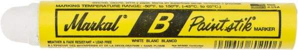 Markal - White Paint Marker - Ball Tip - Americas Industrial Supply