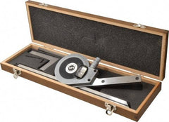 SPI - 6, 12 Inch Long Blade, 360° Max Measurement, Bevel Protractor - Accuracy up to 1 Min, 1 Min Dial Graduation - Americas Industrial Supply