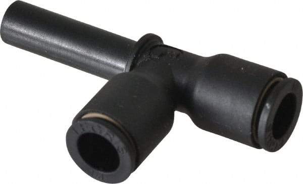 Legris - 1/4" Outside Diam, Nylon Push-to-Connect Tube Plug-In Run Tee - 290 Max psi - Americas Industrial Supply