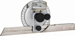 Value Collection - 6, 12 Inch Long Blade, 360° Max Measurement, Bevel Protractor - Accuracy up to 5 Min, 5 Min Dial Graduation - Americas Industrial Supply
