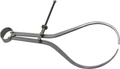 Value Collection - 10 Inch Leg, Spring Joint, Steel, Polished, Outside Caliper - 10 Inch Max Measurement, 250mm Max Measurement, Flat Leg with Quick Nut Adjustment - Americas Industrial Supply