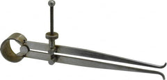 Value Collection - 6 Inch Leg, Spring Joint, Steel, Polished, Inside Caliper - 6 Inch Max Measurement, 150mm Max Measurement, Flat Leg with Quick Nut Adjustment - Americas Industrial Supply