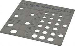 Made in USA - M8 to M14mm Stainless Steel Metric Thread Screw Checker - Americas Industrial Supply
