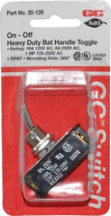 GC/Waldom - DPST Heavy Duty On-Off Toggle Switch - Screw Terminal, Bat Handle Actuator, 1 hp at 125/250 VAC hp, 125 VAC at 16 A & 250 VAC at 8 A - Americas Industrial Supply