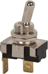 GC/Waldom - SPST Heavy Duty On-Off Toggle Switch - Quick Connect Terminal , Bat Handle Actuator, 3/4 hp at 125/250 VAC hp, 125 VAC at 20 A & 250 VAC at 10 A - Americas Industrial Supply