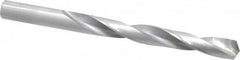 Made in USA - 31/64" 135° Carbide-Tipped Jobber Drill - Bright Finish, Right Hand Cut, Spiral Flute, Straight Shank, 5-7/8" OAL, Split Point - Americas Industrial Supply