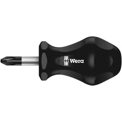 Wera - #2 Point, 1" Blade Length Posidrive Screwdriver - 79mm OAL - Americas Industrial Supply