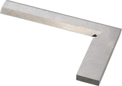 Value Collection - 3-1/8" Blade Length, 2" Base Length Steel Square - 0.0011" Accuracy, Beveled Edge - Americas Industrial Supply