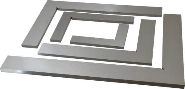 Value Collection - 5 Piece, 2, 3, 4, 5-1/8, 6-3/8 Inch Base Length, 3-1/8, 5, 6-3/4, 8-1/2, 10-1/2 Inch Blade Length, Square Set - Accuracy Up to 0.0008 Inches, Steel - Americas Industrial Supply