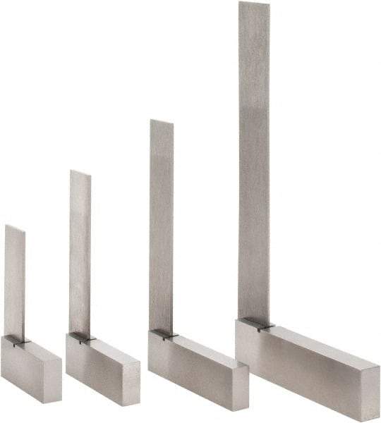 Value Collection - 4 Piece, 2, 2-3/8, 3, 4 Inch Base Length, 2, 3, 4, 6 Inch Blade Length, Square Set - Steel, Includes 4 Pc. Set of 2-6 Inches - Americas Industrial Supply