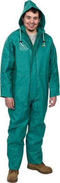 OnGuard - Size M, Green, Chemical Coverall - 1 Pocket, Open Ankle, Open Wrist - Americas Industrial Supply