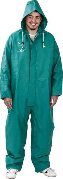 OnGuard - Size XL, Green, Chemical Coverall - 1 Pocket, Open Ankle, Open Wrist - Americas Industrial Supply