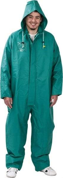 OnGuard - Size 2XL, Green, Chemical Coverall - 1 Pocket, Open Ankle, Open Wrist - Americas Industrial Supply