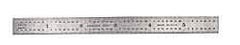 Mitutoyo - 24" Long, 1/100, 1/64, 1/32, 1/10" Graduation, Flexible Stainless Steel Rule - 5R Graduation Style, 3/4" Wide, Silver, Satin Chrome Finish - Americas Industrial Supply
