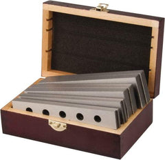 Value Collection - 8 Piece, 6 Inch Long Tool Steel Parallel Set - 1 to 1-3/4 Inch High, 3/16 to 1/2 Inch Thick, 55-62 RC Hardness, Sold as 4 Pair - Americas Industrial Supply