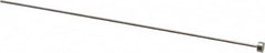 Gibraltar - 1mm Pin Diam, 4mm Head Diam x 2mm Head Height, 100mm OAL, Straight Ejector Pin - Steel, 98mm Pin Length - Americas Industrial Supply