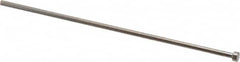 Gibraltar - 2.2mm Pin Diam, 4mm Head Diam x 2mm Head Height, 100mm OAL, Straight Ejector Pin - Steel, 98mm Pin Length - Americas Industrial Supply