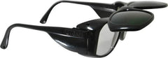 Uvex - Clear Lenses, Framed Welding Glasses - Scratch Resistant, Black Plastic Frame, Size Universal, Wrap Around - Americas Industrial Supply