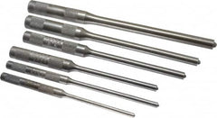 Mayhew - 6 Piece, 1/8 to 5/16", Roll Pin Punch Set - Round Shank, Comes in Vinyl Roll - Americas Industrial Supply