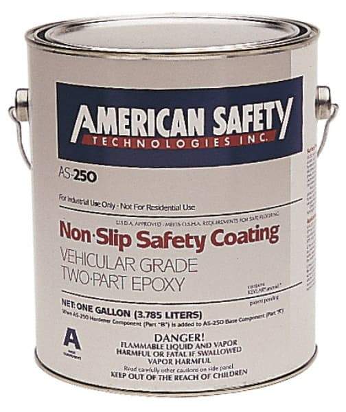 American Safety Technology - 5 Gal Black Antislip Epoxy - Americas Industrial Supply