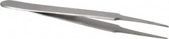 Value Collection - 4-1/4" OAL Stainless Steel Assembly Tweezers - Narrow Sharp Points - Americas Industrial Supply
