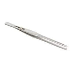 Value Collection - 6-1/2" OAL Stainless Steel Assembly Tweezers - Slide Lock, Blunt Points - Americas Industrial Supply