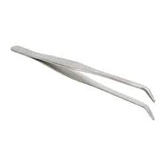 Value Collection - 6-1/2" OAL Stainless Steel Assembly Tweezers - Extra Long, Curved Smooth Points - Americas Industrial Supply