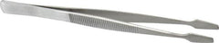 Value Collection - 4-3/4" OAL Stainless Steel Assembly Tweezers - Spade Points for Stamps - Americas Industrial Supply