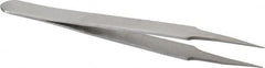 Value Collection - 4-1/2" OAL 5-SS Precision Tweezers - Extra Fine - Americas Industrial Supply