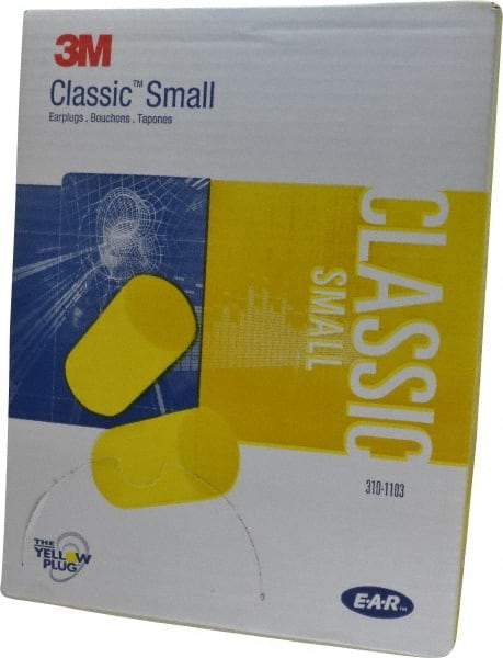 3M - Disposable, Uncorded, 29 dB, Barrel Earplugs - Yellow, 200 Pairs - Americas Industrial Supply