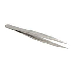 Erem - 4-3/8" OAL AC-SA Precision Tweezers - Fine Straight Point - Americas Industrial Supply