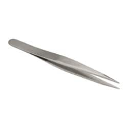 Erem - 4-3/4" OAL OO-SA Precision Tweezers - Fine Straight Point - Americas Industrial Supply