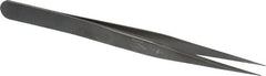 Erem - 4-1/2" OAL 1-SA Precision Tweezers - Fine Straight Point - Americas Industrial Supply