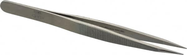 Erem - 4-3/4" OAL OOD-SA Precision Tweezers - Fine Straight Point - Americas Industrial Supply