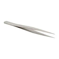 Erem - 4-3/8" OAL 3C-SA Precision Tweezers - Ultra Fine Straight Point - Americas Industrial Supply