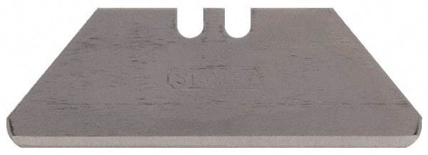 Stanley - 5 Piece Carbon Steel Utility Knife Blade - 1-7/8" OAL, 0.024" Blade Thickness - Americas Industrial Supply