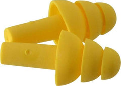 Aearo E-A-R - Reusable, Uncorded, 25 dB, Flange Earplugs - Yellow, 20 Pairs - Americas Industrial Supply