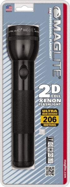 Mag-Lite - Krypton Bulb, 27 Lumens, Industrial/Tactical Flashlight - Black Aluminum Body, 2 D Batteries Not Included - Americas Industrial Supply