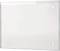 PRO-SAFE - Acrylic Flat Shield - 6" Wide x 8" Long x 1/8" Thick, Magnetic Base, For General Purpose Use - Americas Industrial Supply