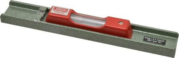 SPI - 8" Long, 0.001" Graduation Sensitivity per 10", 2 Vials, Machinists' Level - 1-3/32" Wide - Americas Industrial Supply